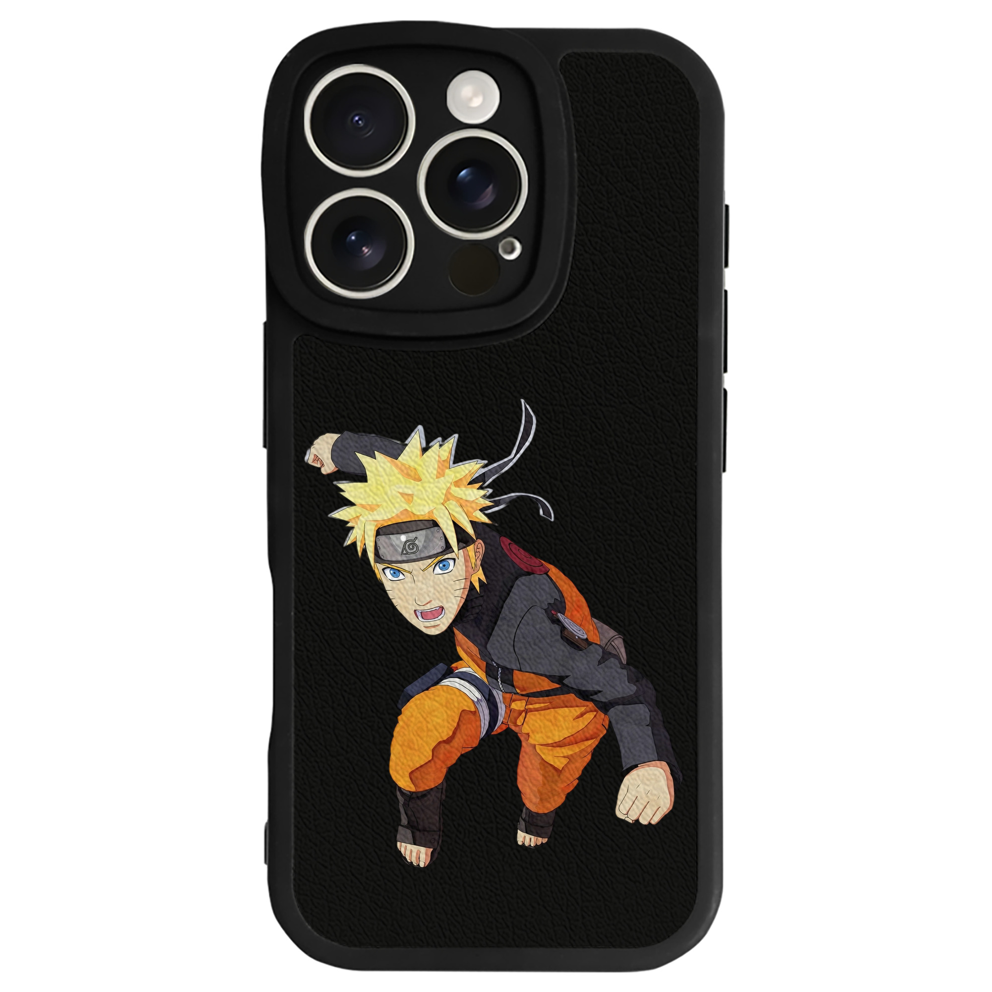 （画像用） NARUTO -ナルト- うずまき ナルト Uzumaki Naruto 【iPhone 16シリーズ対応】シリコンスマホケース（レザー調） 材質：シリコン